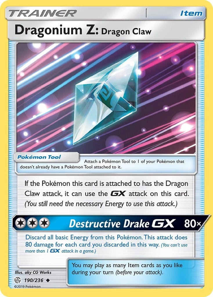 Image for Dragonium Z: Dragon Claw (190/236) (SM - Cosmic Eclipse) (SM12) - Pokemon