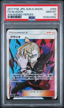 FA/GLADION AWAKENED HEROES 2017 POKEMON JAPANESE SUN & MOON AWAKENED HEROES PSA GEM MT 10 POKEMON Single