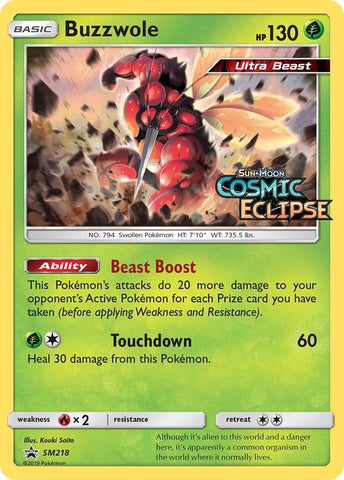 Buzzwole - SM218 (Prerelease) (SM218) (SM Promos) Pokemon