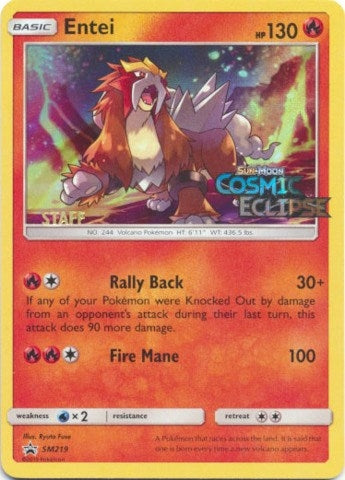 Image for Entei - SM219 (Prerelease) [Staff] (SM219) (SM Promos) (SMP) - Pokemon