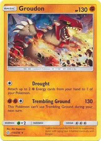 Image for Groudon - 113/236 (Cracked Ice Holo) (113/236) - Pokemon