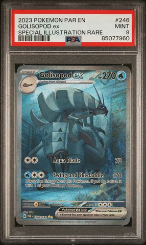 GOLISOPOD ex SPECIAL ILLUSTRATION RARE 2023 POKEMON PAR EN-PARADOX RIFT PSA MINT 9 POKEMON Single