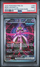 IRON VALIANT ex SPECIAL ILLUSTRATION RARE 2025 POKEMON PRE EN-PRISMATIC EVOLUTIONS PSA MINT 9 POKEMON Single