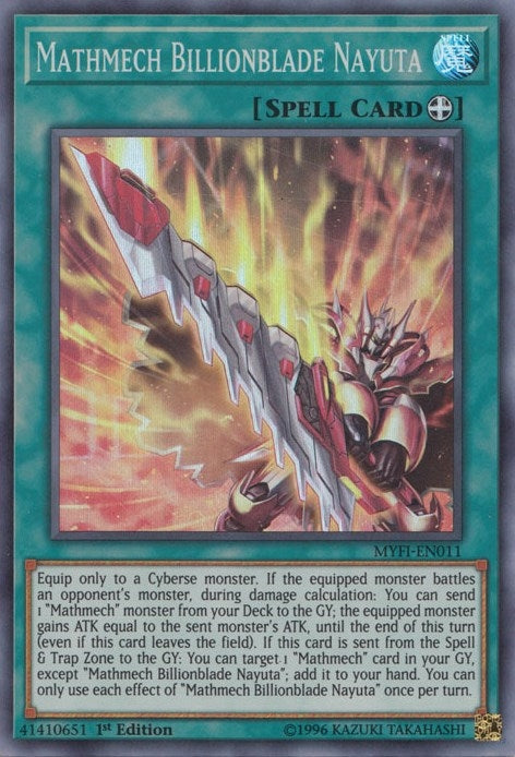 Mathmech Billionblade Nayuta (MYFI-EN011) (Mystic Fighters) YuGiOh