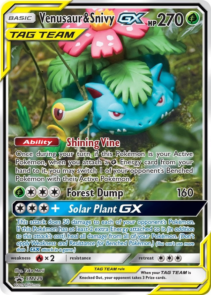 Image for Venusaur & Snivy GX - SM229 (SM229) (SM Promos) (SMP) - Pokemon
