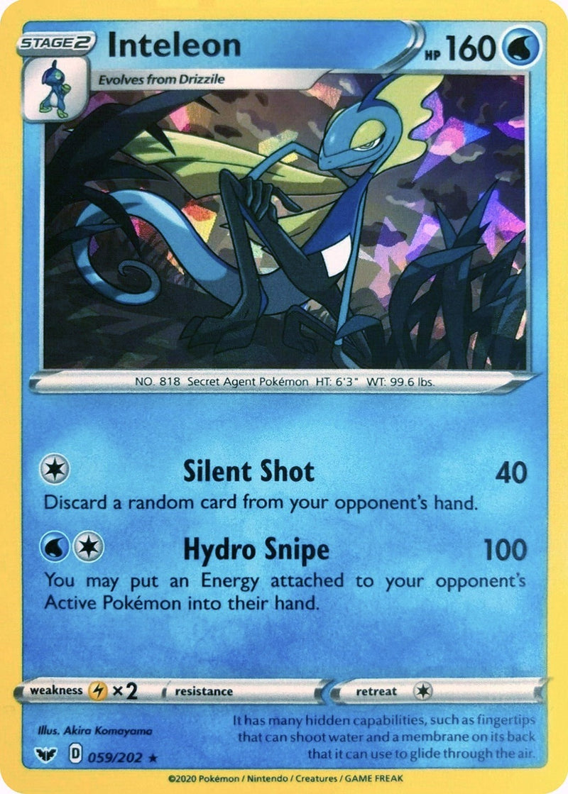 Image for Inteleon - 059/202 (Cracked Ice Holo) (059/202) - Pokemon