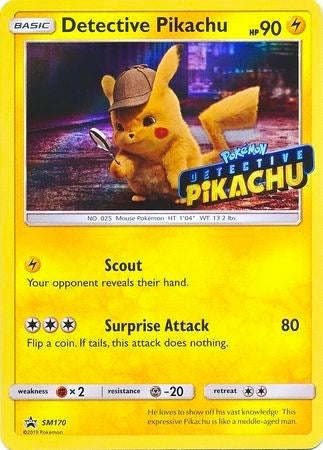 Image for Detective Pikachu - SM170 (Stamped) (SM170) (SM Promos) (SMP) - Pokemon