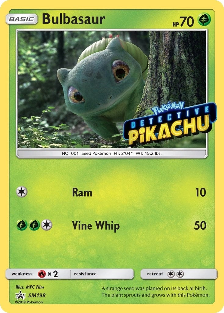 Image for Bulbasaur - SM198 (Detective Pikachu Stamped) (SM198) (SM Promos) (SMP) - Pokemon