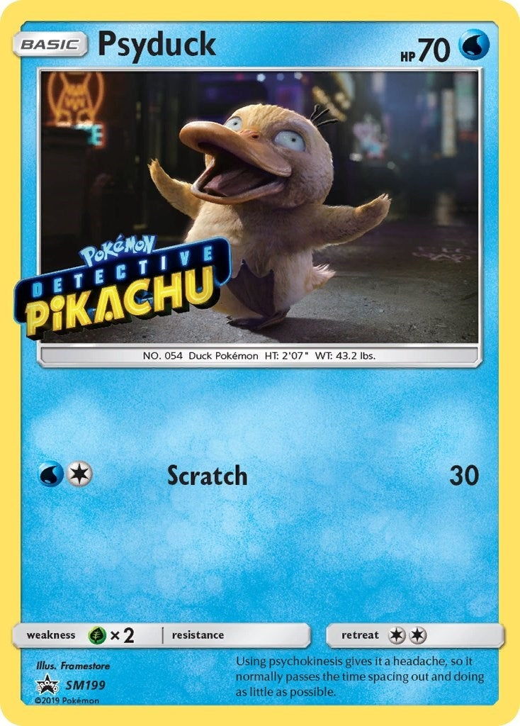 Image for Psyduck - SM199 (Detective Pikachu Stamped) (SM199) (SM Promos) (SMP) - Pokemon