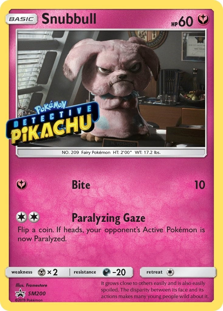 Image for Snubbull - SM200 (Detective Pikachu Stamped) (SM200) (SM Promos) (SMP) - Pokemon