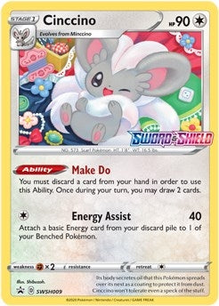 Image for Cinccino - SWSH009 (Prerelease) (SWSH009) (SWSH: Sword & Shield Promo Cards) (SWSD) - Pokemon