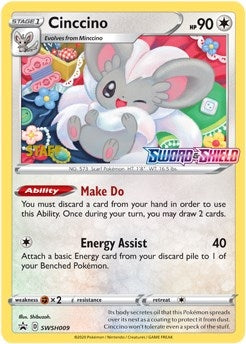 Image for Cinccino - SWSH009 (Prerelease) [Staff] (SWSH009) (SWSH: Sword & Shield Promo Cards) (SWSD) - Pokemon