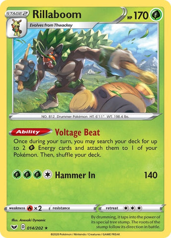 Image for Rillaboom (014/202) - Pokemon