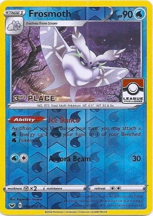 Image for Frosmoth - 064/202 (League Challenge) [3rd Place] (064/202) (League & Championship Cards) (PR) - Pokemon