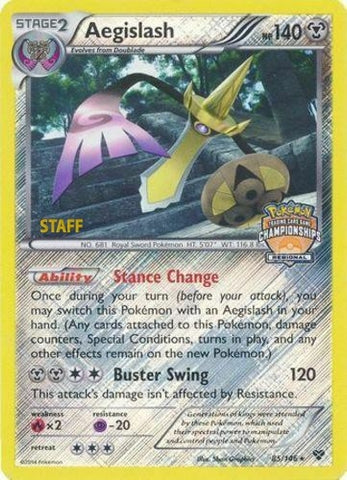 Image for Aegislash - 85/146 (Regional Championships) [Staff] (085/146) (League & Championship Cards) (PR) - Pokemon