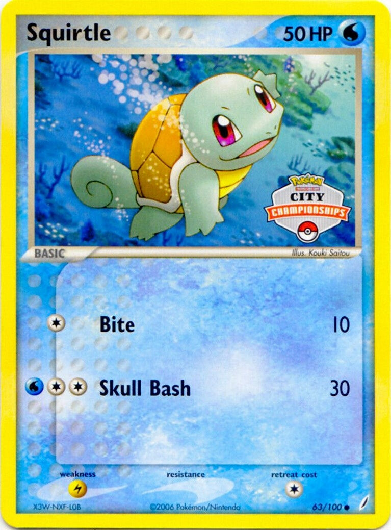 Image for Squirtle - 63/100 (City Championships) (063/100) (League & Championship Cards) (PR) - Pokemon