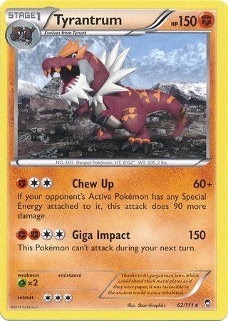 Image for Tyrantrum - 62/111 (Cosmos Holo) (062/111) (Miscellaneous Cards & Products) (MCAP) - Pokemon