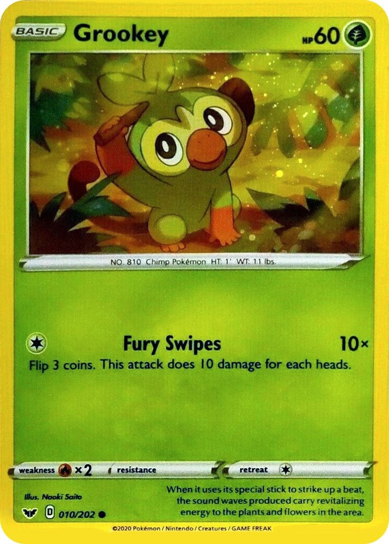 Image for Grookey - 010/202 (Cosmos Holo) (010/202) - Pokemon