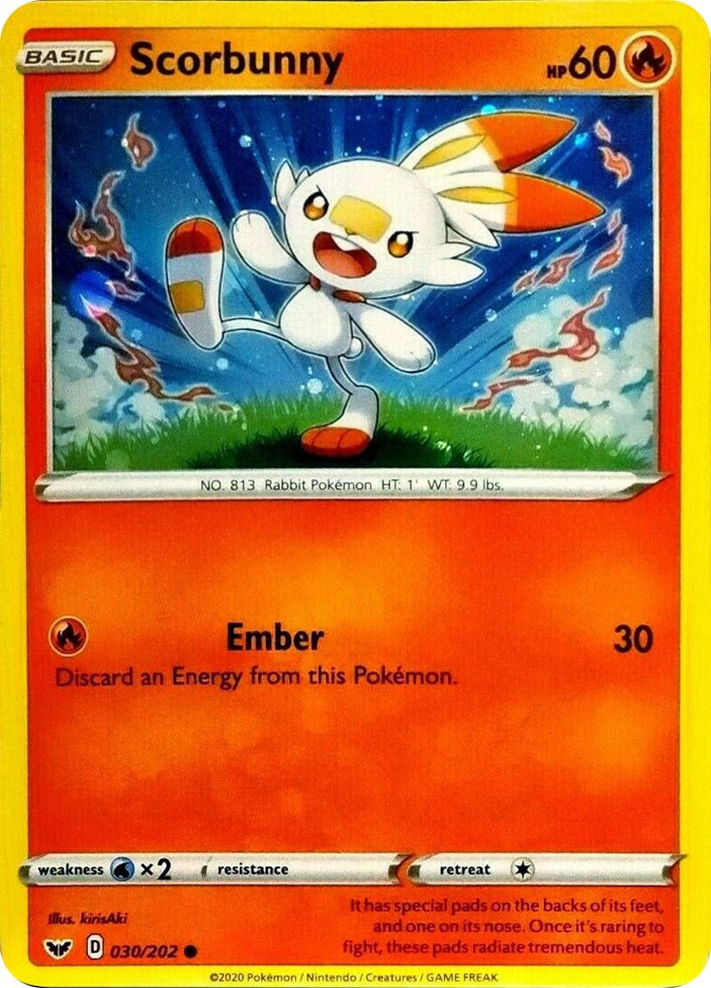 Image for Scorbunny - 030/202 (Cosmos Holo) (030/202) - Pokemon