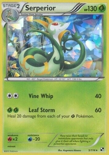 Image for Serperior - 5/114 (Cracked Ice Holo) (005/114) - Pokemon
