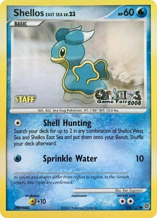 Image for Shellos East Sea - 106/132 (Origins Game Fair 2008) [Staff] (106/132) (Nintendo Promos) (PR) - Pokemon