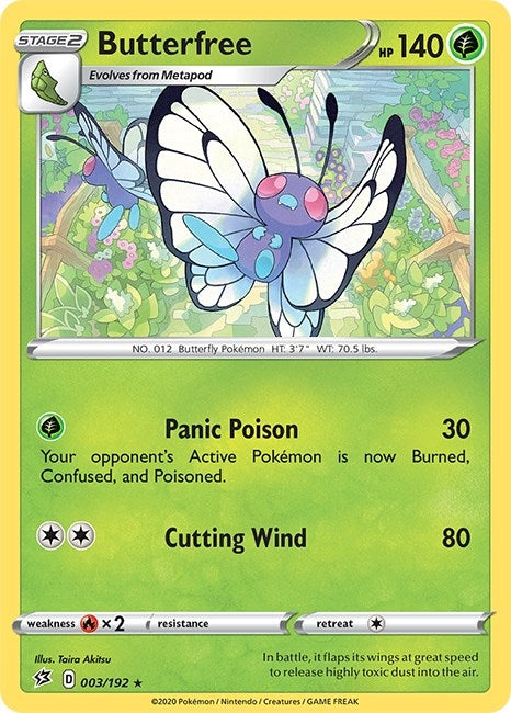 Image for Butterfree (003/192) (SWSH02: Rebel Clash) (SWSH02) - Pokemon