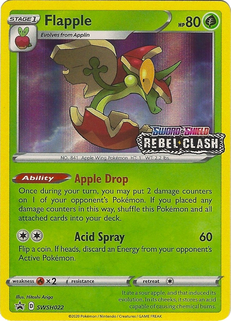Image for Flapple - SWSH022 (Prerelease) (SWSH022) (SWSH: Sword & Shield Promo Cards) (SWSD) - Pokemon