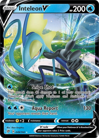 Inteleon V (049/192) (SWSH02: Rebel Clash) Pokemon