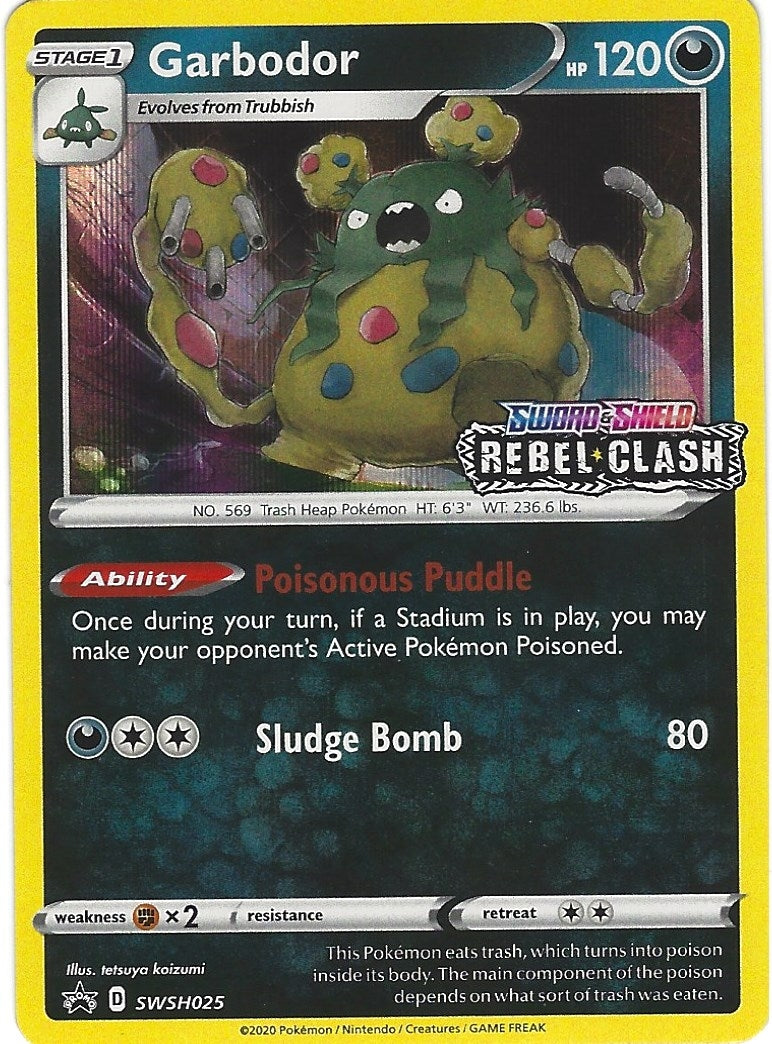 Image for Garbodor - SWSH025 (Prerelease) (SWSH025) (SWSH: Sword & Shield Promo Cards) (SWSD) - Pokemon