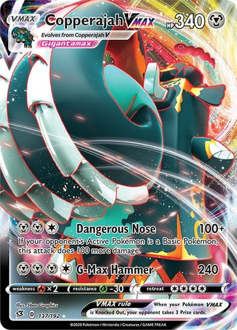 Copperajah VMAX (137/192) (SWSH02: Rebel Clash) (SWSH02) Pokemon