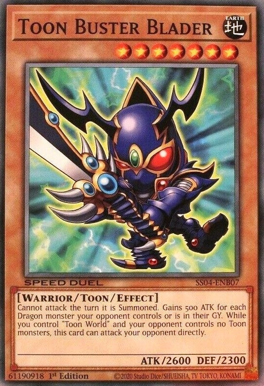 Toon Buster Blader (SS04-ENB07) (Speed Duel Decks: Match of the Millennium) YuGiOh