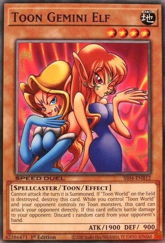 Toon Gemini Elf (SS04-ENB12) (Speed Duel Decks: Match of the Millennium) YuGiOh