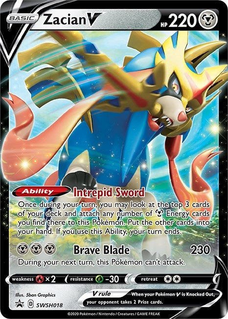 Zacian V - SWSH018 (SWSH018) (SWSH: Sword & Shield Promo Cards) Pokemon