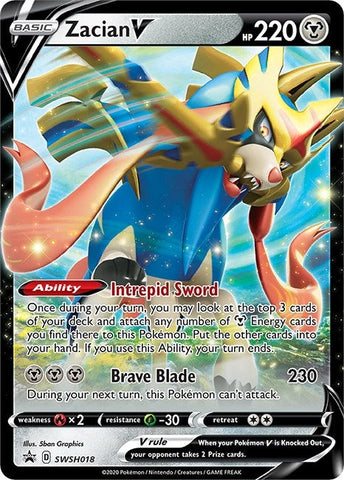Zacian V - SWSH018 (SWSH018) (SWSH: Sword & Shield Promo Cards) Pokemon