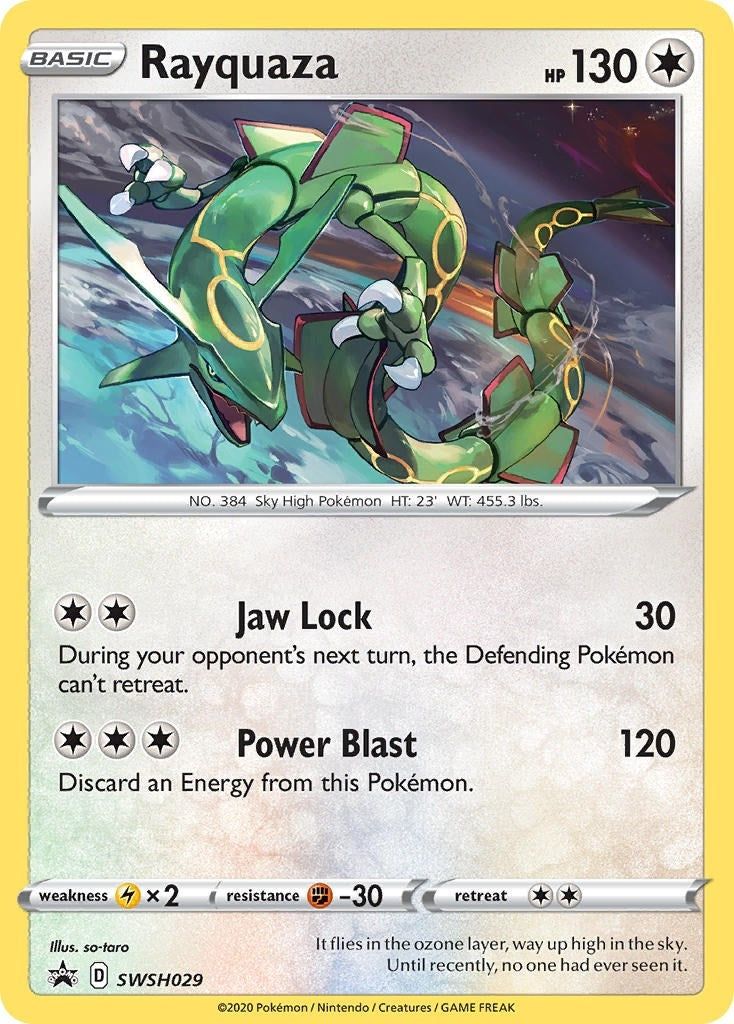 Image for Rayquaza - SWSH029 (SWSH029) (SWSH: Sword & Shield Promo Cards) (SWSD) - Pokemon
