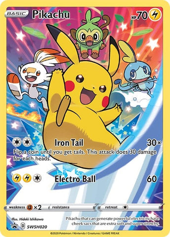 Pikachu - SWSH020 (SWSH020) (SWSH: Sword & Shield Promo Cards) (SWSD) Pokemon