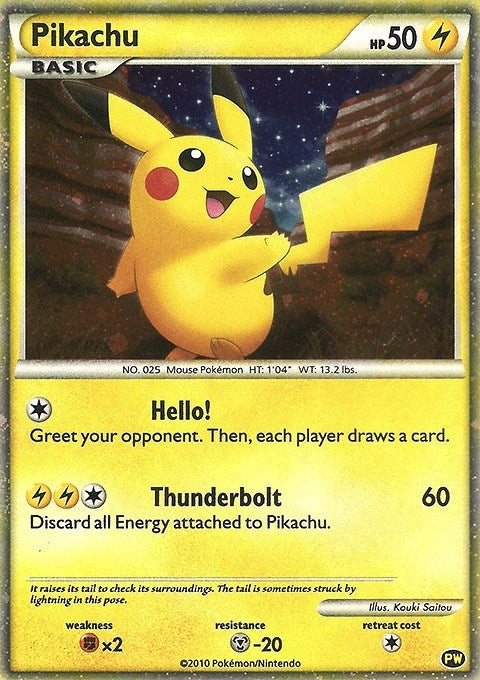 Image for Pikachu (English) (PW 1) (Pikachu World Collection Promos) (PWCP) - Pokemon