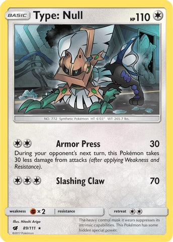 Image for Type: Null - 89/111 (SM Crimson Invasion) (089/111) - Pokemon