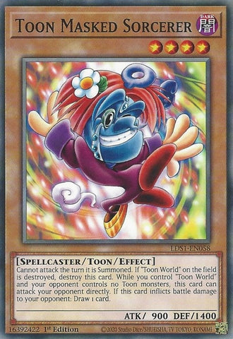 Toon Masked Sorcerer (LDS1-EN058) (Legendary Duelists: Season 1) YuGiOh