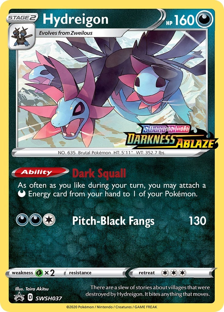 Image for Hydreigon - SWSH037 (Prerelease) (SWSH037) (SWSH: Sword & Shield Promo Cards) (SWSD) - Pokemon