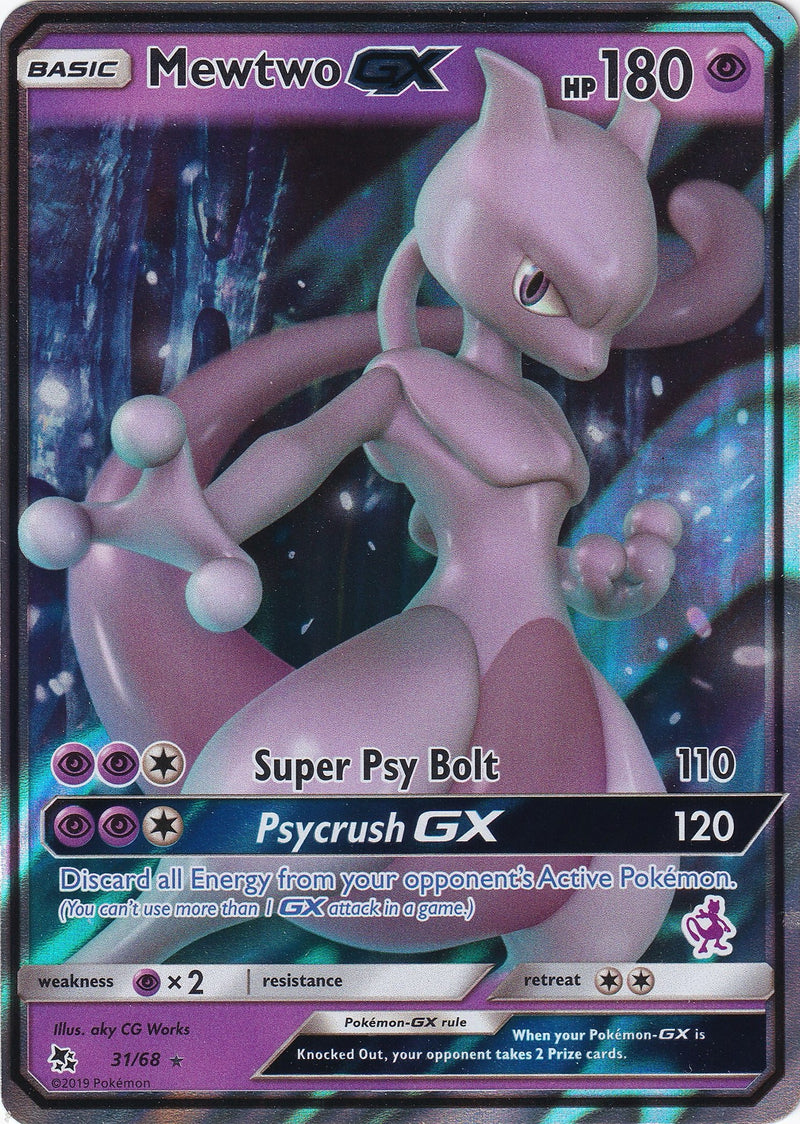 Image for Mewtwo GX - 31/68 (Mewtwo Stamped) (031/068) - Pokemon