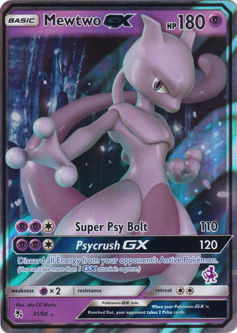 Image for Mewtwo GX - 31/68 (Mewtwo Stamped) (031/068) - Pokemon