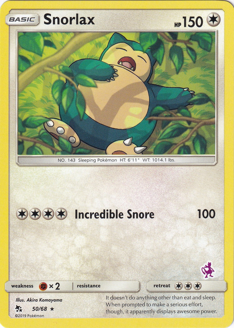 Image for Snorlax - 50/68 (Mewtwo Stamped) (050/068) - Pokemon