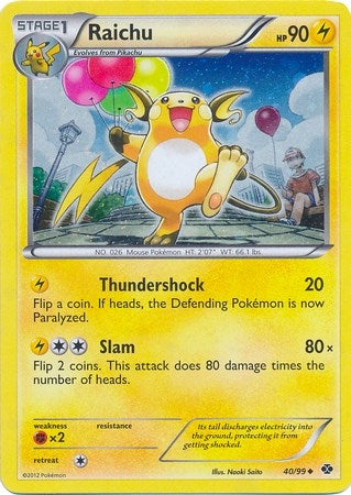 Image for Raichu - 40/99 (Cosmos Holo) (040/099) - Pokemon