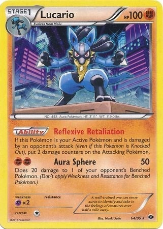 Image for Lucario - 64/99 (Cosmos Holo) (064/099) - Pokemon