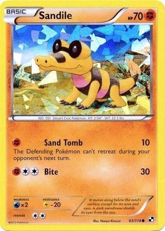 Image for Sandile - 63/114 (Cracked Ice Holo) (063/114) (Miscellaneous Cards & Products) (MCAP) - Pokemon