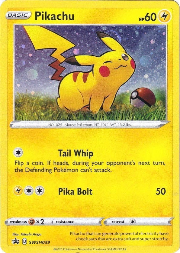 Image for Pikachu - SWSH039 (SWSH039) (SWSH: Sword & Shield Promo Cards) (SWSD) - Pokemon