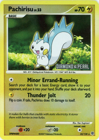 Image for Pachirisu - 35/130 [Diamond & Pearl] (035/130) (Burger King Promos) - Pokemon