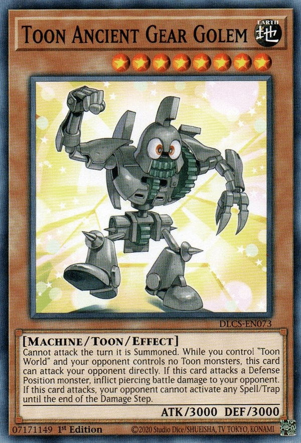 Toon Ancient Gear Golem (DLCS-EN073) (Dragons of Legend: The Complete Series) YuGiOh
