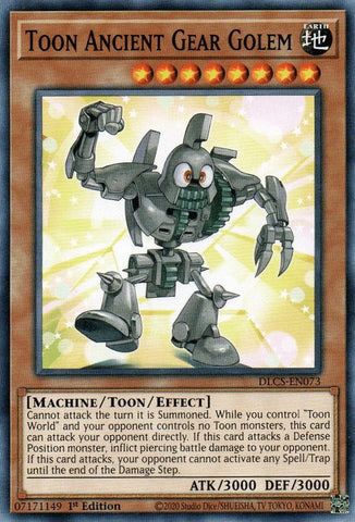 Toon Ancient Gear Golem (DLCS-EN073) (Dragons of Legend: The Complete Series) YuGiOh